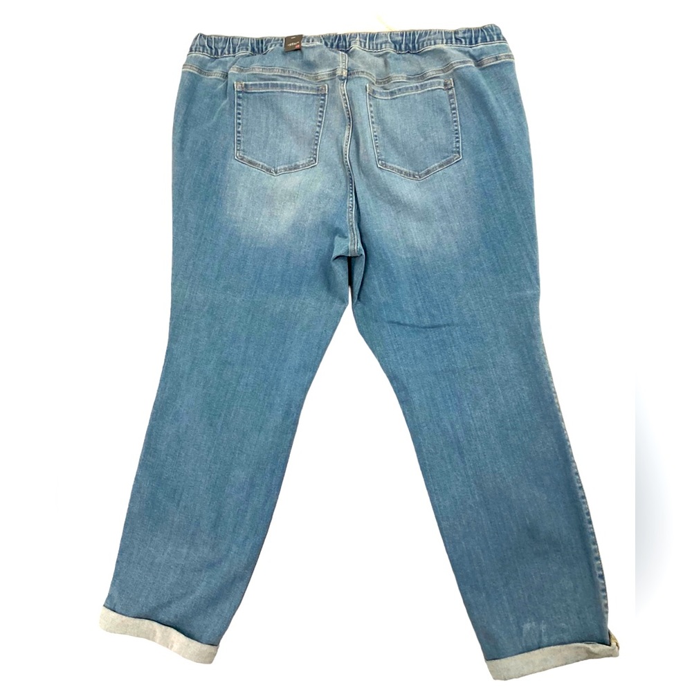 Torrid Light Blue Straight Leg Pants - Picture 2 of 4